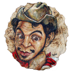 Tortilla Art: Cantinflas Portrait by Joe Bravo